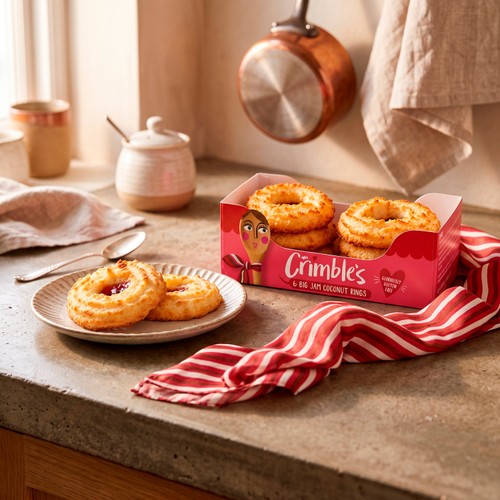 Mrs Crimble's Gluten Free Jam Coconut Rings