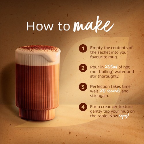 Nescafe Latte Tiramisu Instant Coffee Sachets