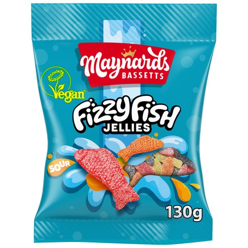 Maynards Bassetts Fizzy Fish Sweets Bag