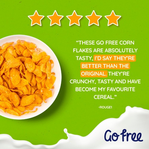 Go Free Gluten Free Cornflakes Breakfast Cereal