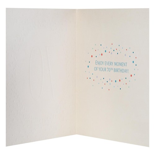 M&S 70th Birthday Card
