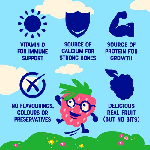 Onken Kids Raspberry & Banana Kids Yogurt