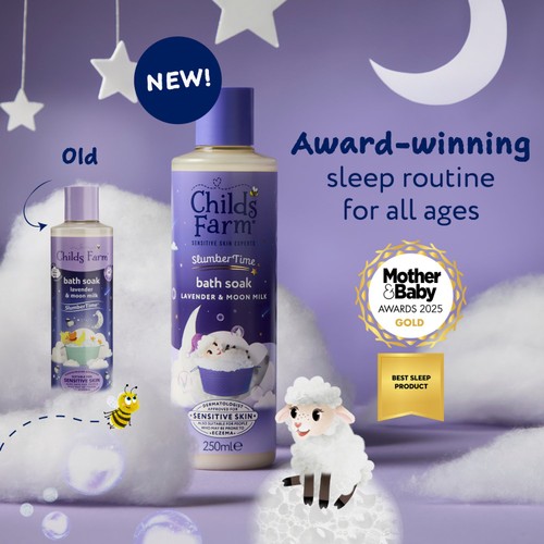 Childs Farm SlumberTime Bath Soak, Lavender & Moon Milk