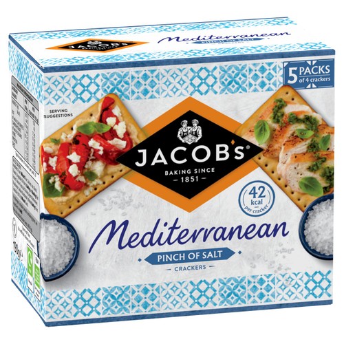 Jacob's Mediterranean Pinch of Salt Crackers Multipack