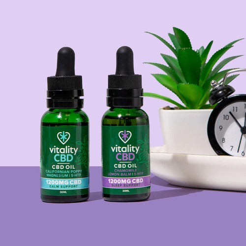 Vitality CBD Sleep Support Oil 1200mg, Dual applicator