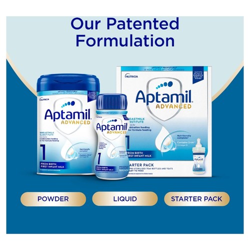 Aptamil Advanced 1 First Infant Baby Milk Formula Liquid from Birth