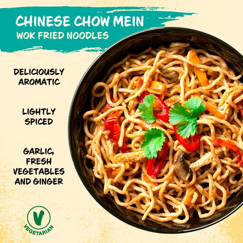 WOK'D CHINESE CHOW MEIN WOK FRIED NOODLES