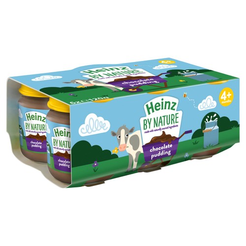 Heinz By Nature Chocolate Pudding Baby Food Jar 6+ Months