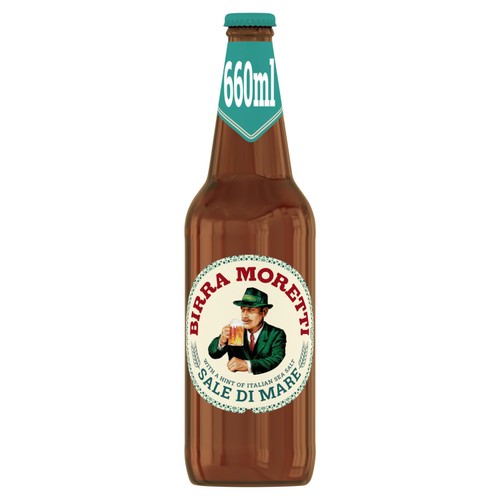 Birra Moretti Sale Di Mare Unfiltered Lager Beer Bottle