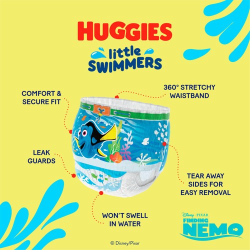 Huggies Little Swimmers Swim Nappies, Size 3-4 (7-15kg)