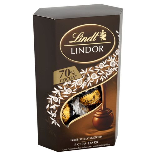 Lindt Lindor Extra Dark Chocolate Truffles Box