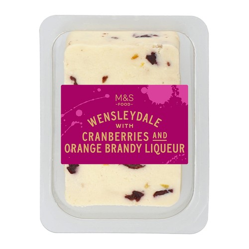 M&S Wensleydale with Cranberry & Orange Brandy Liqueur
