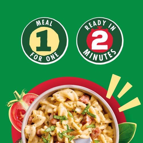 Dolmio Classics Fusilli Carbonara Microwave Pasta Meal