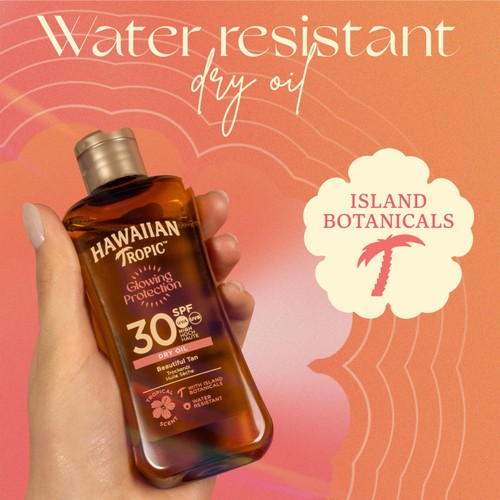 Hawaiian Tropic Glowing Protection Oil SPF 30 Mini