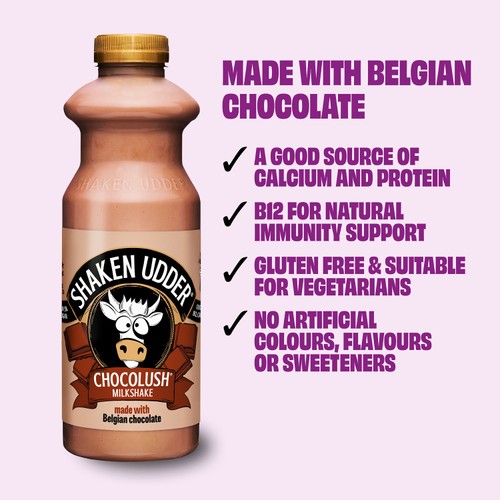 Shaken Udder Chocolush Chocolate Flavoured Milkshake