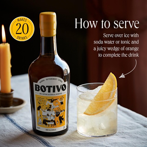 Botivo Alcohol Free Botanical Aperitivo Spirit