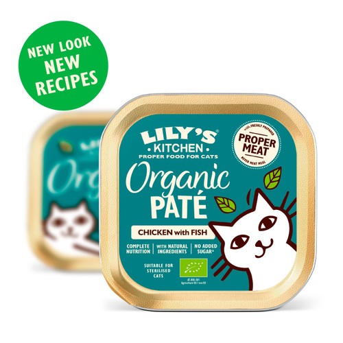 Lily's Kitchen Organic Chicken with Fish Dinner for Cats