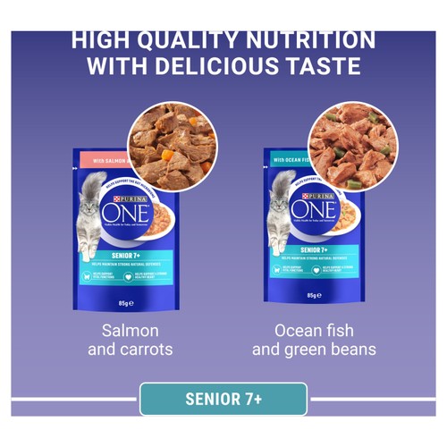 Purina One Senior 7+ Mini Fillets Mixed Selection Wet Cat Food