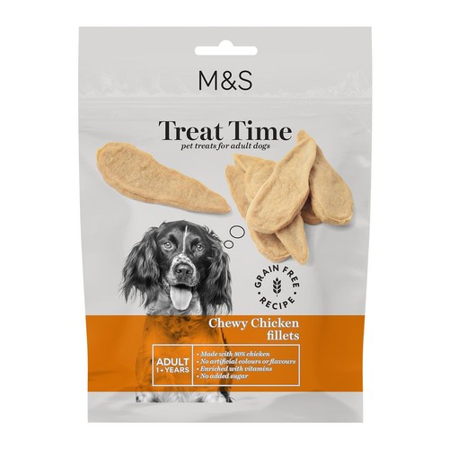 M&S Chewy Chicken Fillets Dog Treats