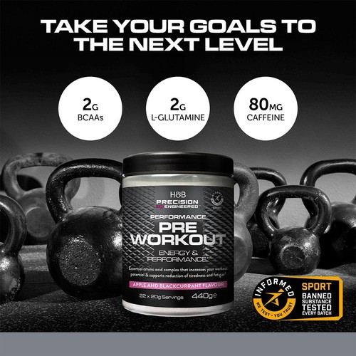 H&B Precision Engineered Performance Pre Workout Apple & Blackcurrant