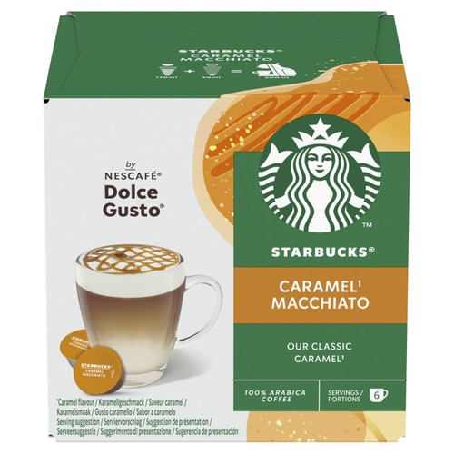 STARBUCKS Caramel Macchiato Coffee Pods by NESCAFE Dolce Gusto