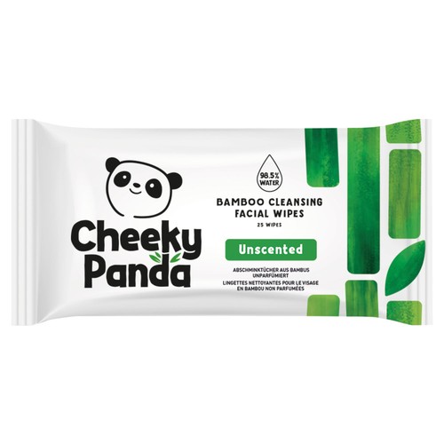 The Cheeky Panda Bamboo Facial Cleansing Wipes Unscented