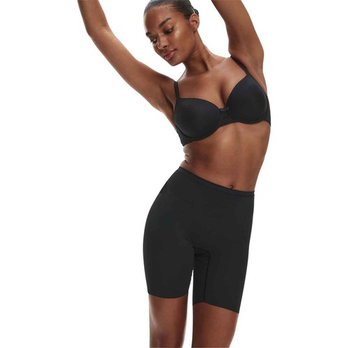 M&S Womens Light Control Thigh Slimmers, 8, Black