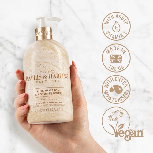 Baylis & Harding Elements Hand Wash -  Pink Blossom & Lotus Flower