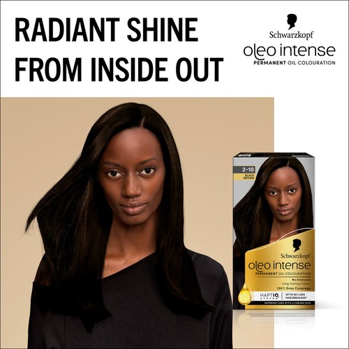 Schwarzkopf Oleo Intense Permanent Hair Colour, Black Brown 2-10