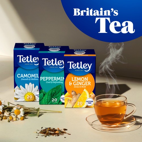 Tetley Herbal Zingy Lemon & Ginger Tea Bags