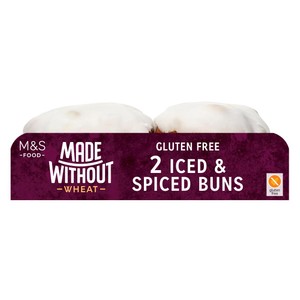 M&S Made Without 2 Iced & Spiced Buns