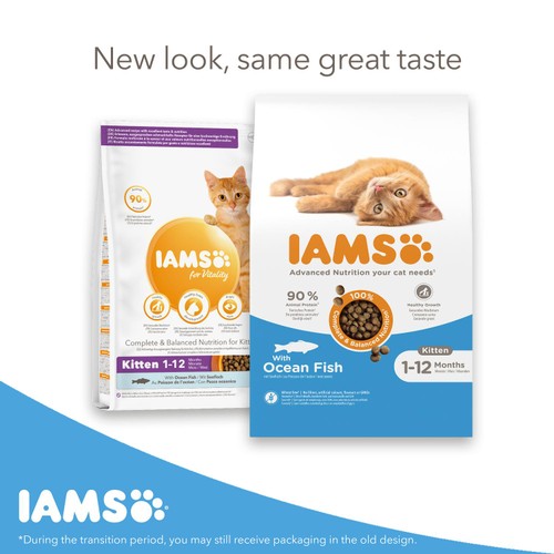 IAMS 1-12 Months Kitten Dry Cat Food Ocean Fish