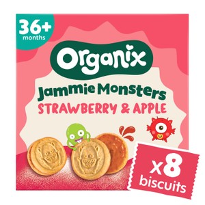 Organix Jammie Monsters Biscuits Toddler Snacks Multipack 18 months+