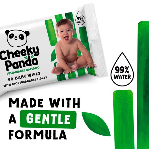 The Cheeky Panda Biodegradable Bamboo Baby Wipes