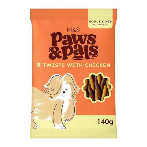 M&S Paws & Pals Twists with Chicken Dog Treats