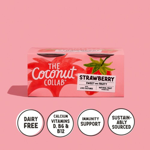 The Coconut Collab Strawberry Coconut Yoghurt Multipack
