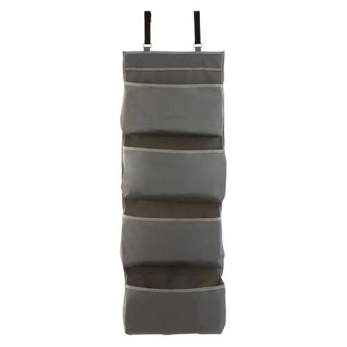 Over Door Hanging Organiser, 4 Tier, Grey 