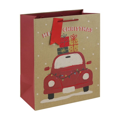 Kraft Red Mixed Sized Christmas Gift Bags