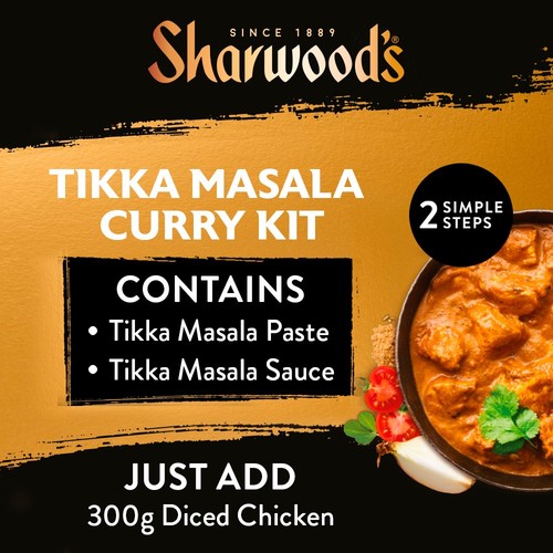 Sharwood's Tikka Masala Indian Curry Sauce Kit