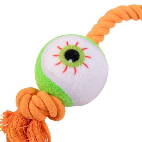 Spirit & Spook Goofy Eyes Rope Dog Toy
