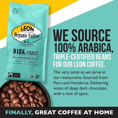 LEON Dark Roast Ground Coffee