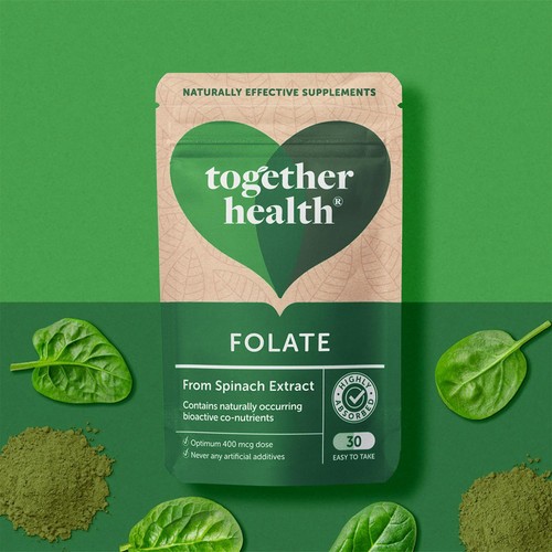 Together Health Folate, Natural Folic Acid 400 mcg