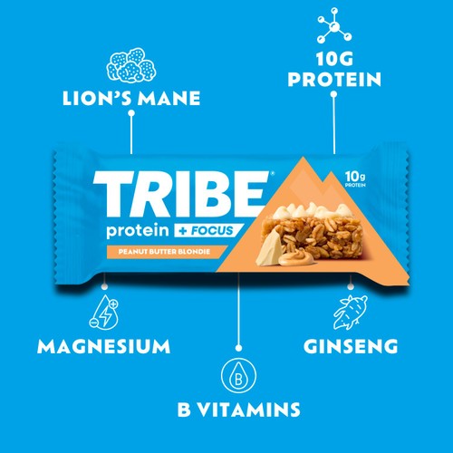 TRIBE Protein & Focus Peanut Butter Blondie 