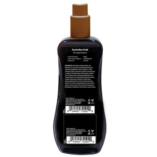 Australian Gold SPF 15 Sunscreen Spray with Instant Bronzer