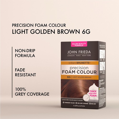 John Frieda Precision Foam Colour Light Golden Brown 6G