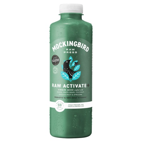 Mockingbird Raw Activate Juice, Coconut Water, White Grape, Passion Fruit