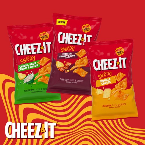 Cheez-it SNAP'D Cheese & Bacon Sharing Crisps