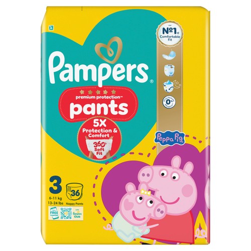 Pampers New Baby Nappy Pants Size 3 Essential