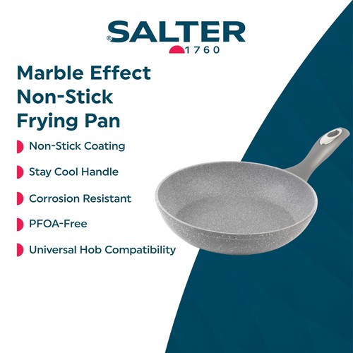 Salter Marblestone 24cm Frypan Grey