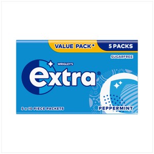 Extra Peppermint Sugarfree Chewing Gum Multipack